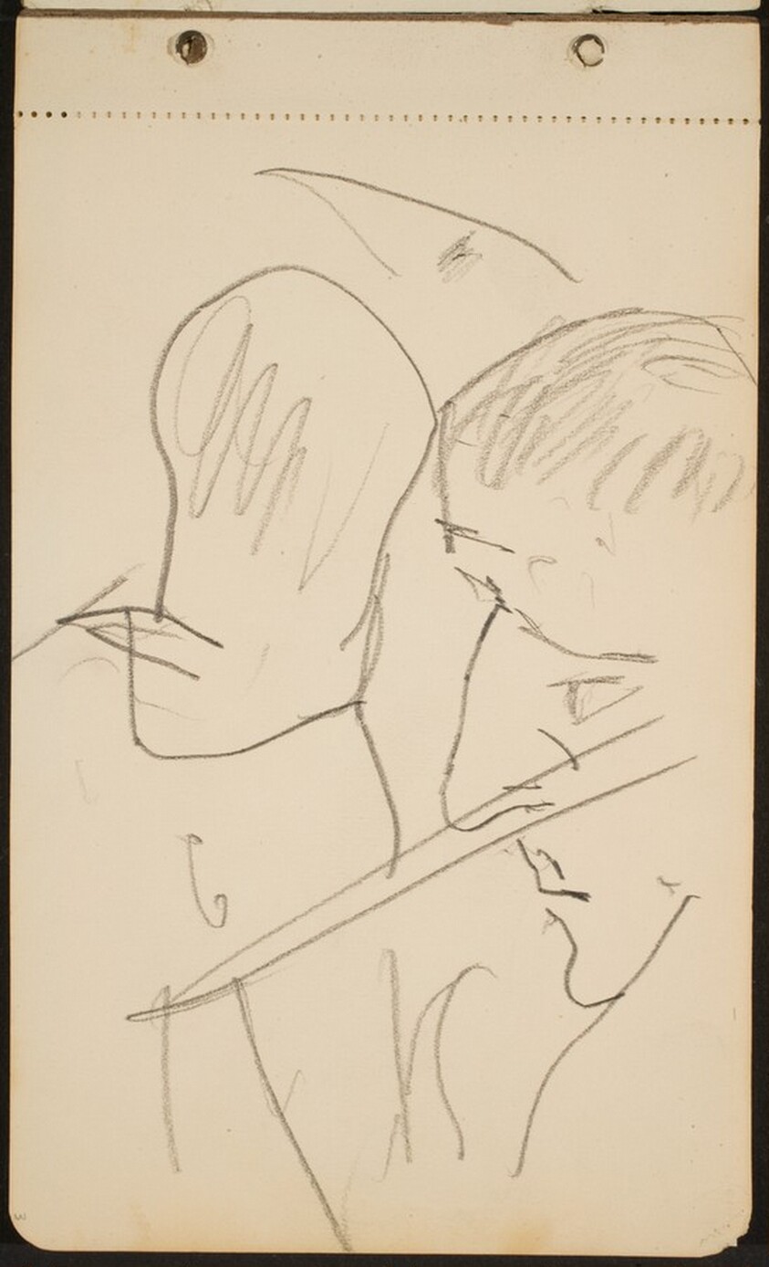 zwei männliche Profile (Two Male Profiles) [p. 3]