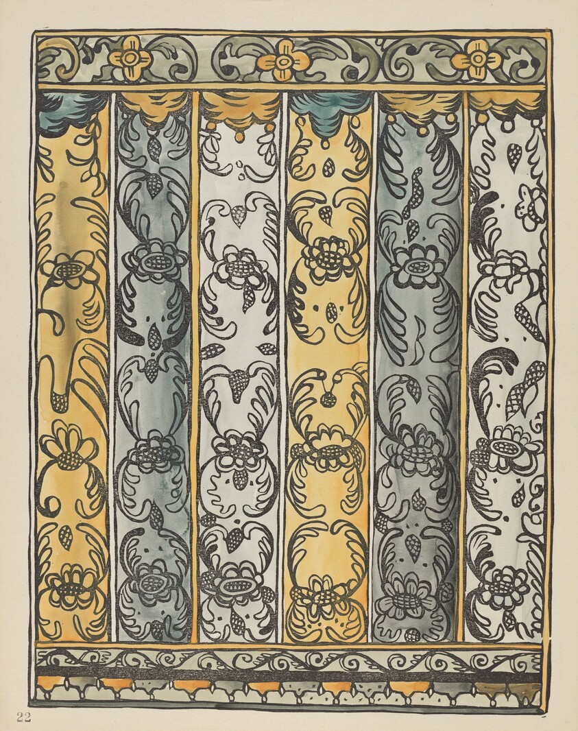 Plate 22: Wall Decoration: From Portfolio "Spanish Colonial Designs of New Mexico"