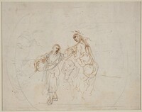 The Flight into Egypt [verso], Stefano Della Bella