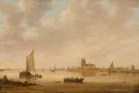 View of Dordrecht from the Dordtse Kil, Jan van Goyen, 1644