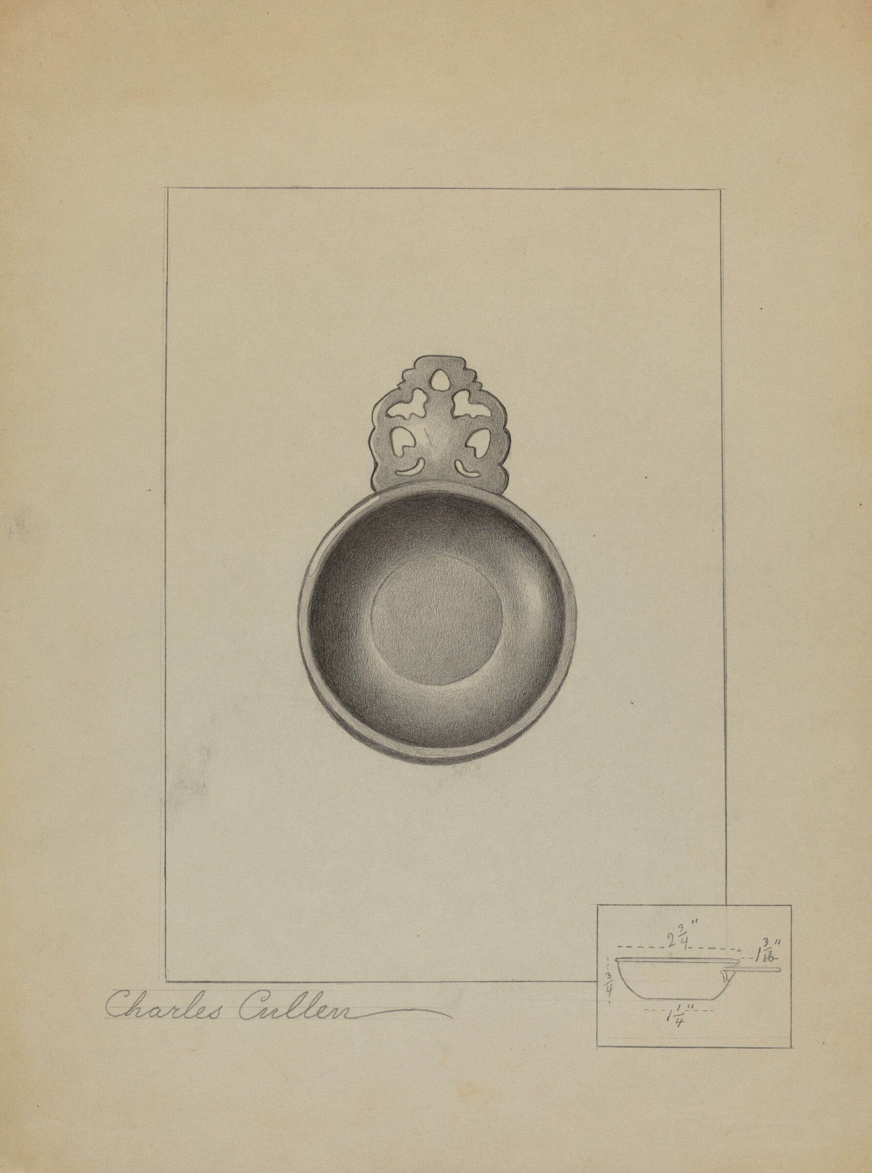 Pewter Porringer, Charles Cullen, c. 1936