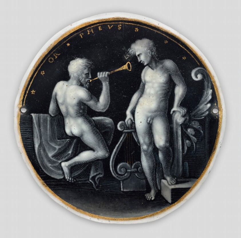 Hat-Badge with Apollo and Marsyas (or possibly Orpheus)