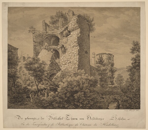 Der Gesprengte und der Bibliotheke Thurm von Heidelberger Schloß (The Exploded Tower and the Library of Heidelberg Castle)