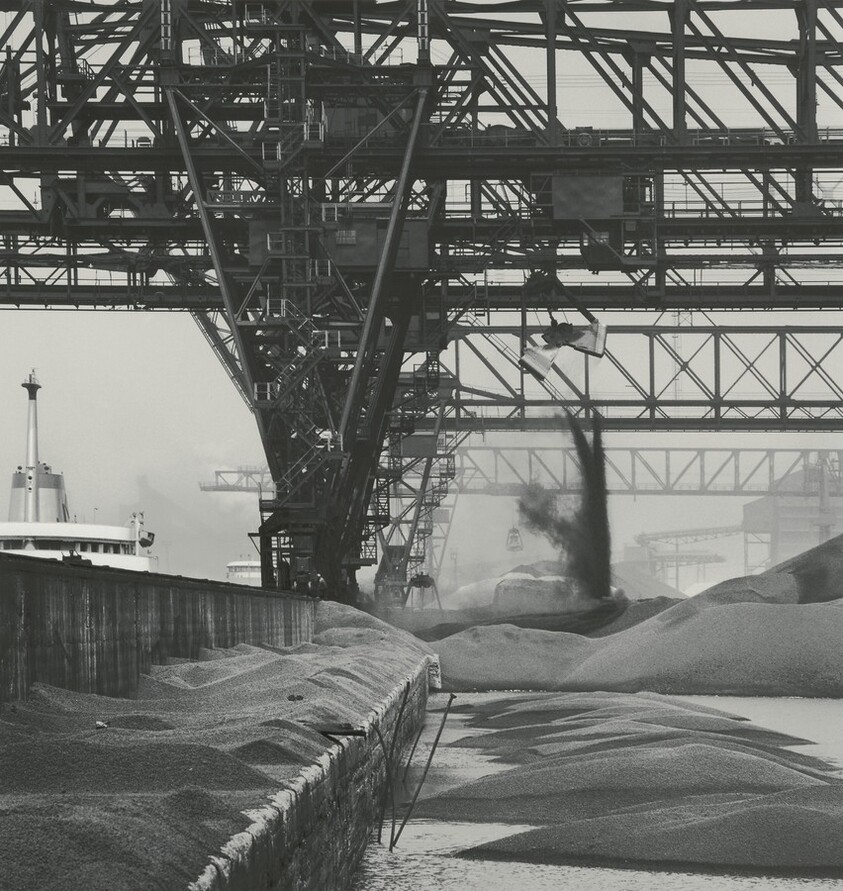 Inland Steel Company, Unloading Taconite Pellets from Steamer Edward Ryerson, Indiana Harbor Works, East Chicago, Indiana