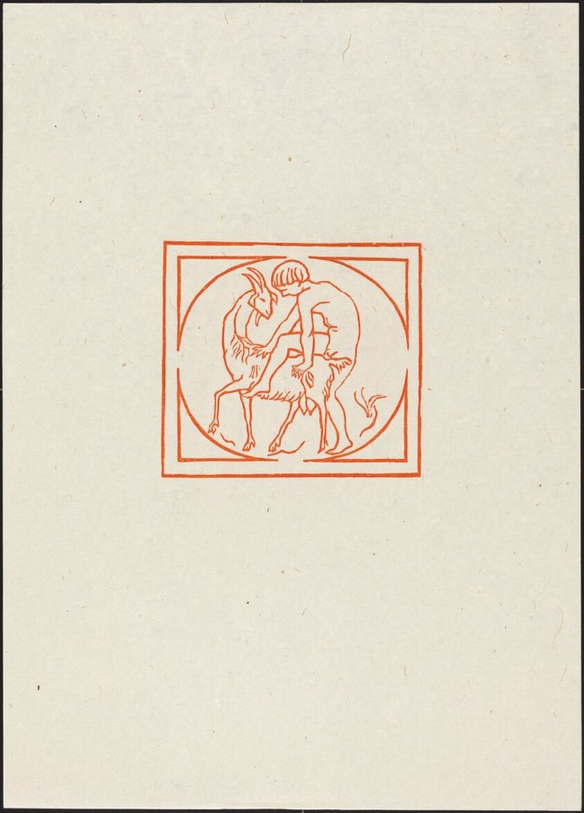 Ninth Eclogue: Tityrus with a Goat (Tityre enfourchant sa chevre)