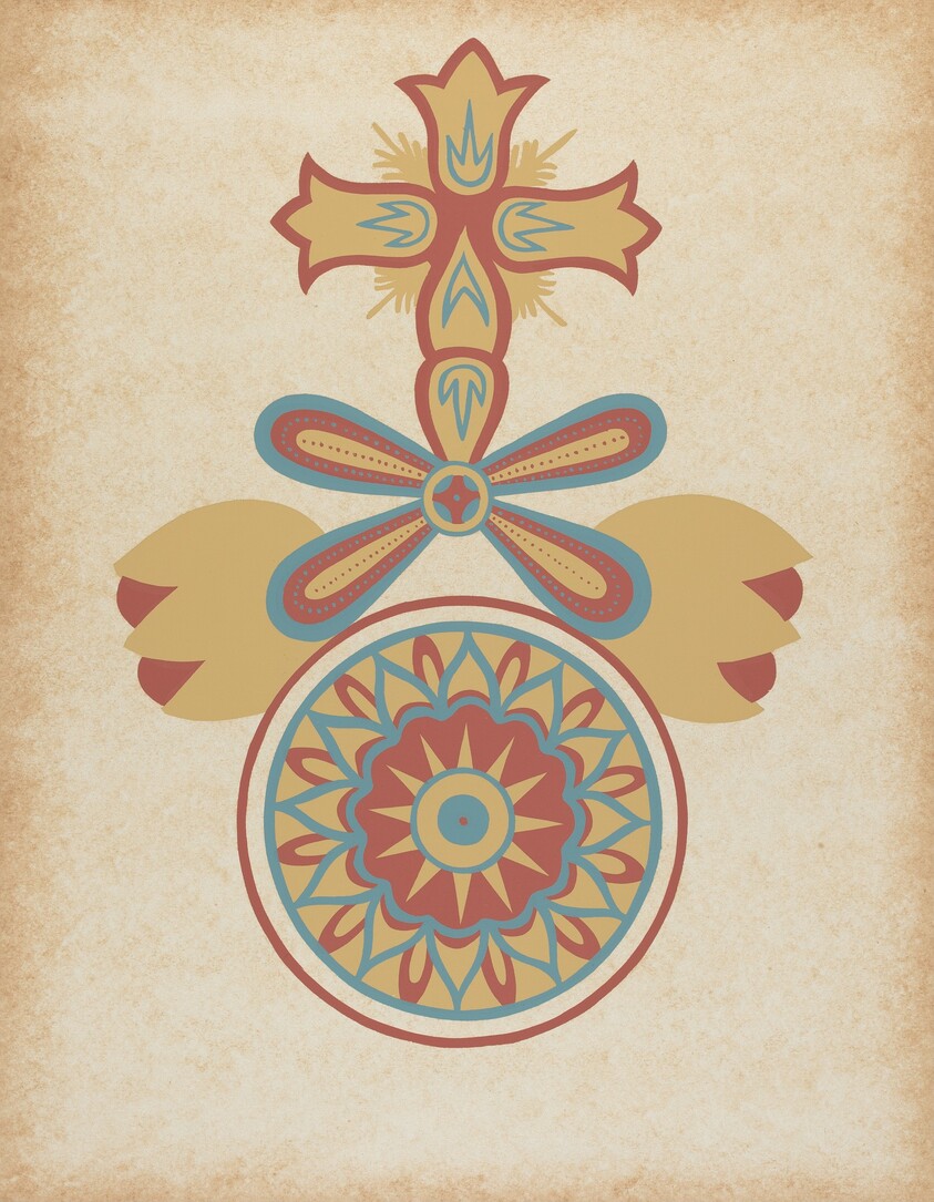 Santa Barbara Mission Doorway Design from the portfolio "Decorative Art of Spanish California"