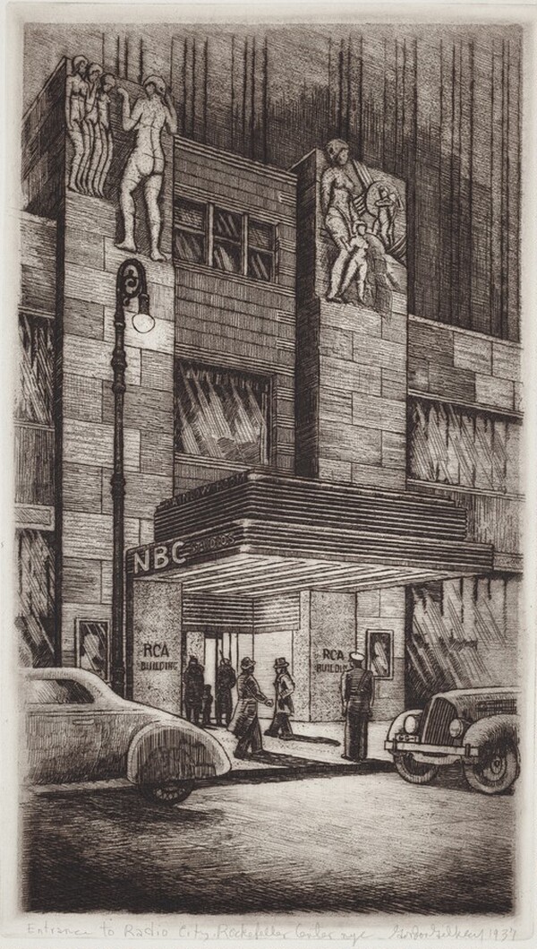 Entrance to Radio City, Rockefeller Center, New York