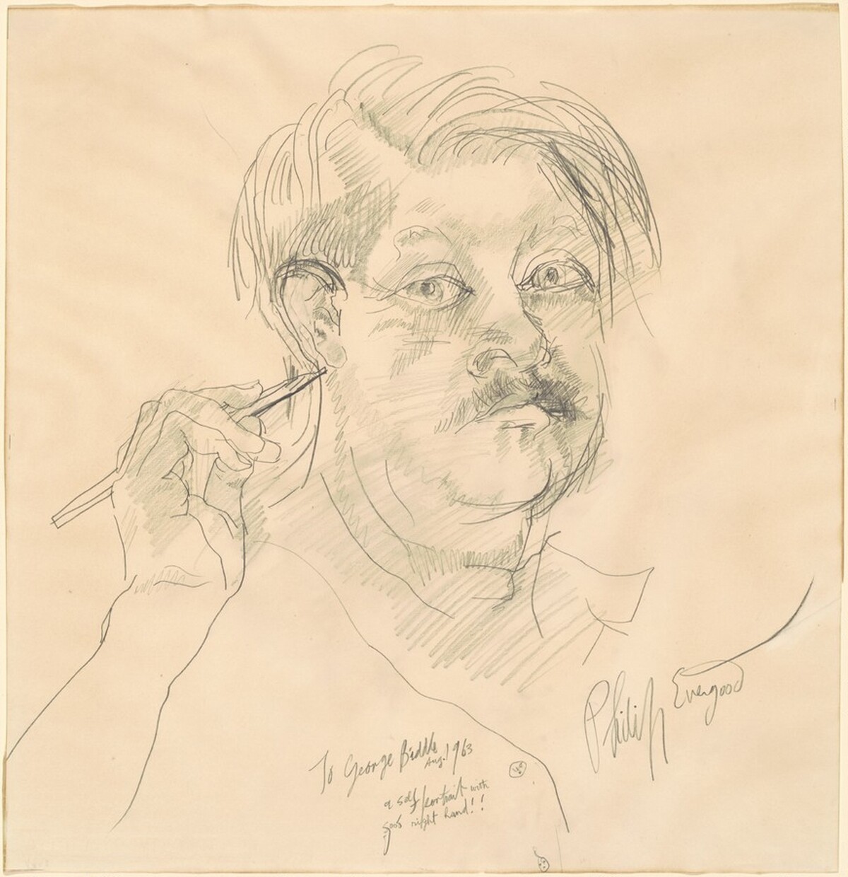 A Self-Portrait with Good Right Hand