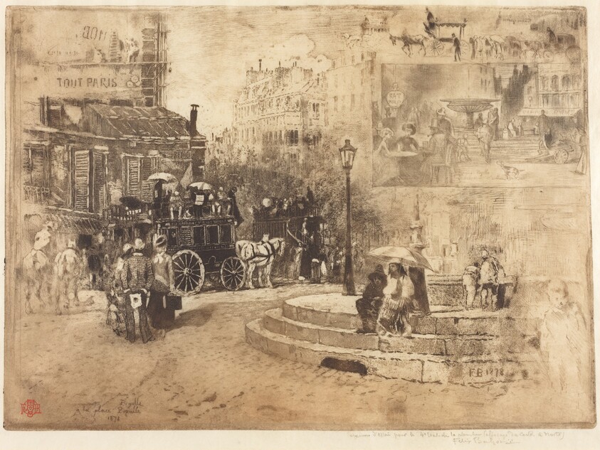 La Place Pigalle en 1878 (Place Pigalle in 1878)