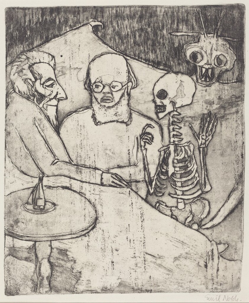 Sick Man, Doctor, Death, and Devil (Kranker, Arzt, Tod und Teufel)
