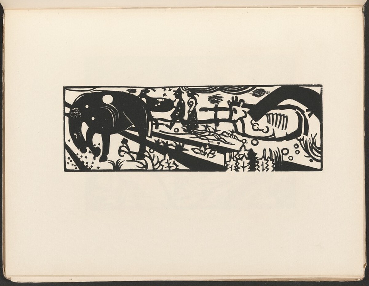 Bauerngang (Peasants Strolling) from Deutsche Graphiker der Gegenwart (German Printmakers of Our Time)