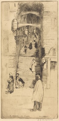 A Stairway in Genoa