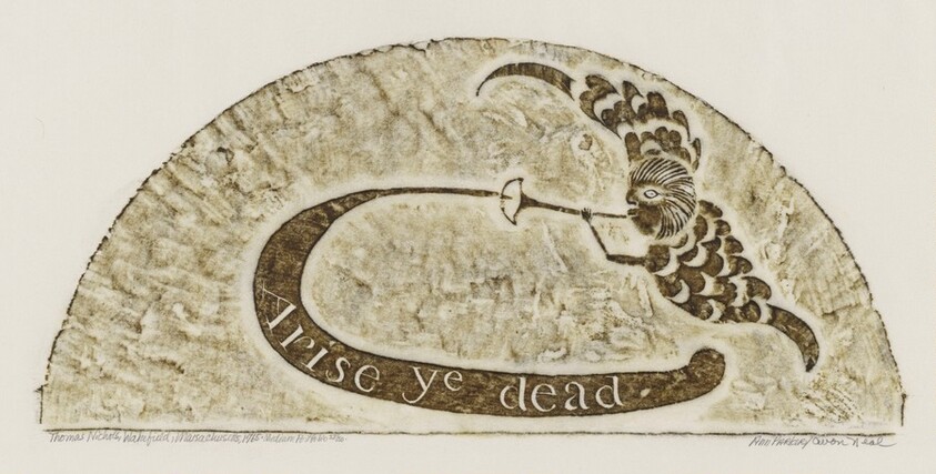 Thomas Nichols from A Portfolio of Rubbings from Early American Stone Sculpture