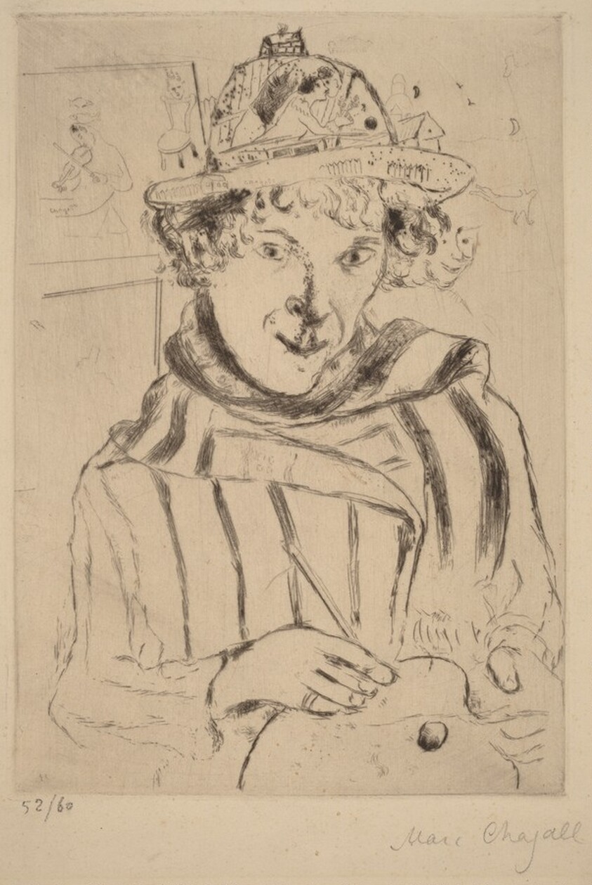 Self-Portrait with a Decorated Hat