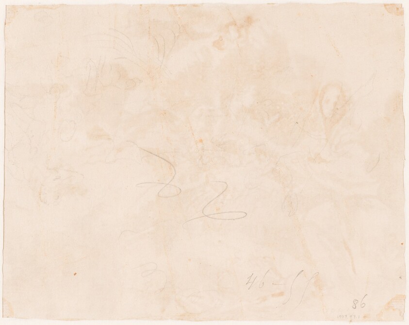 Sketch for the Flight into Egypt [verso]