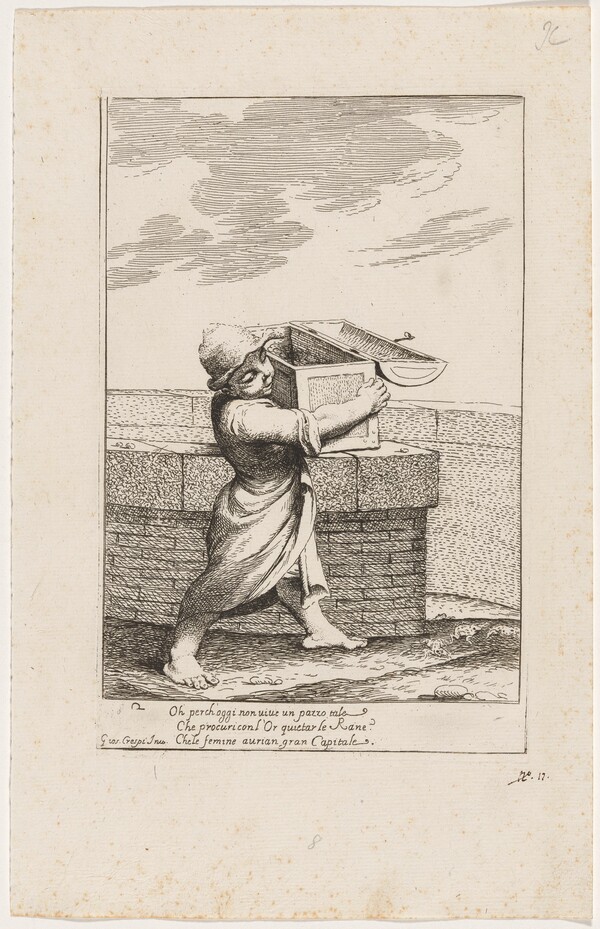 Bertoldino Enraged by the Croaking Frogs