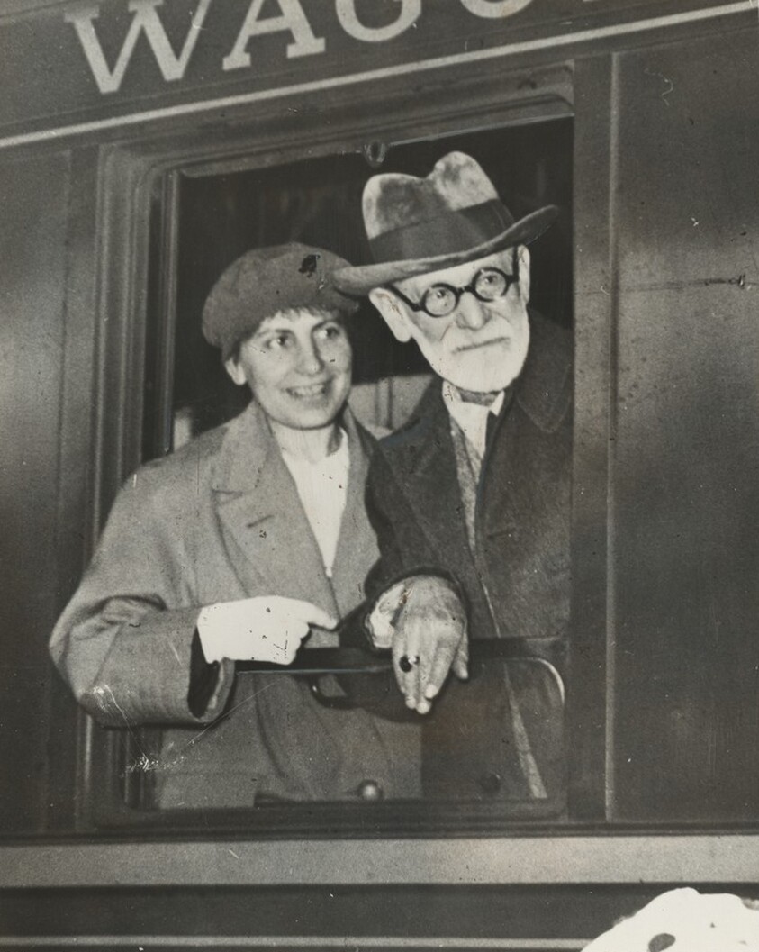 Title from caption on object: “Exiled Scientist en Route to London Haven”