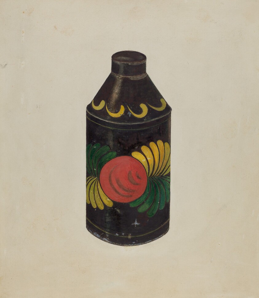 Toleware Tea Cannister