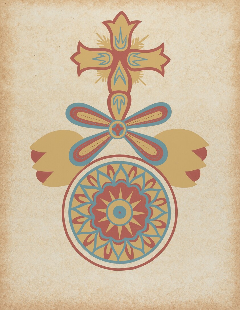 Santa Barbara Mission Doorway Design from the portfolio "Decorative Art of Spanish California"