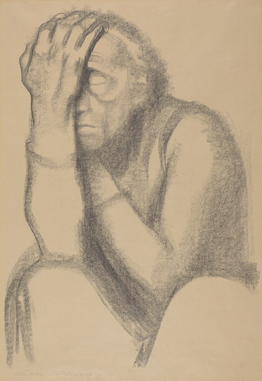 Woman Meditating II (Nachdenkende Frau II)