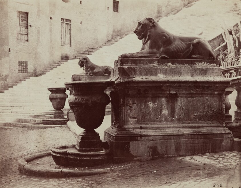 Lion Fountains at the base of the Capitoline Ramp, Rome