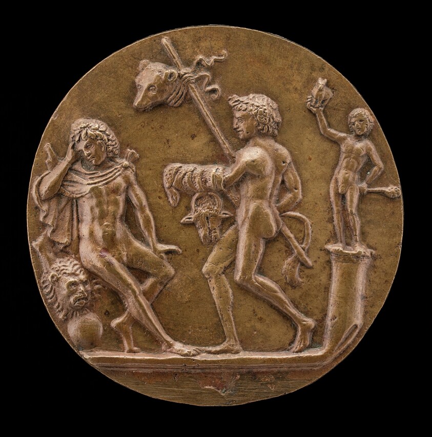Hercules (?) with Bacchic Figures
