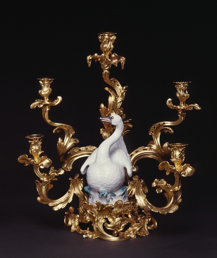 Candelabrum: Swan Among Rushes