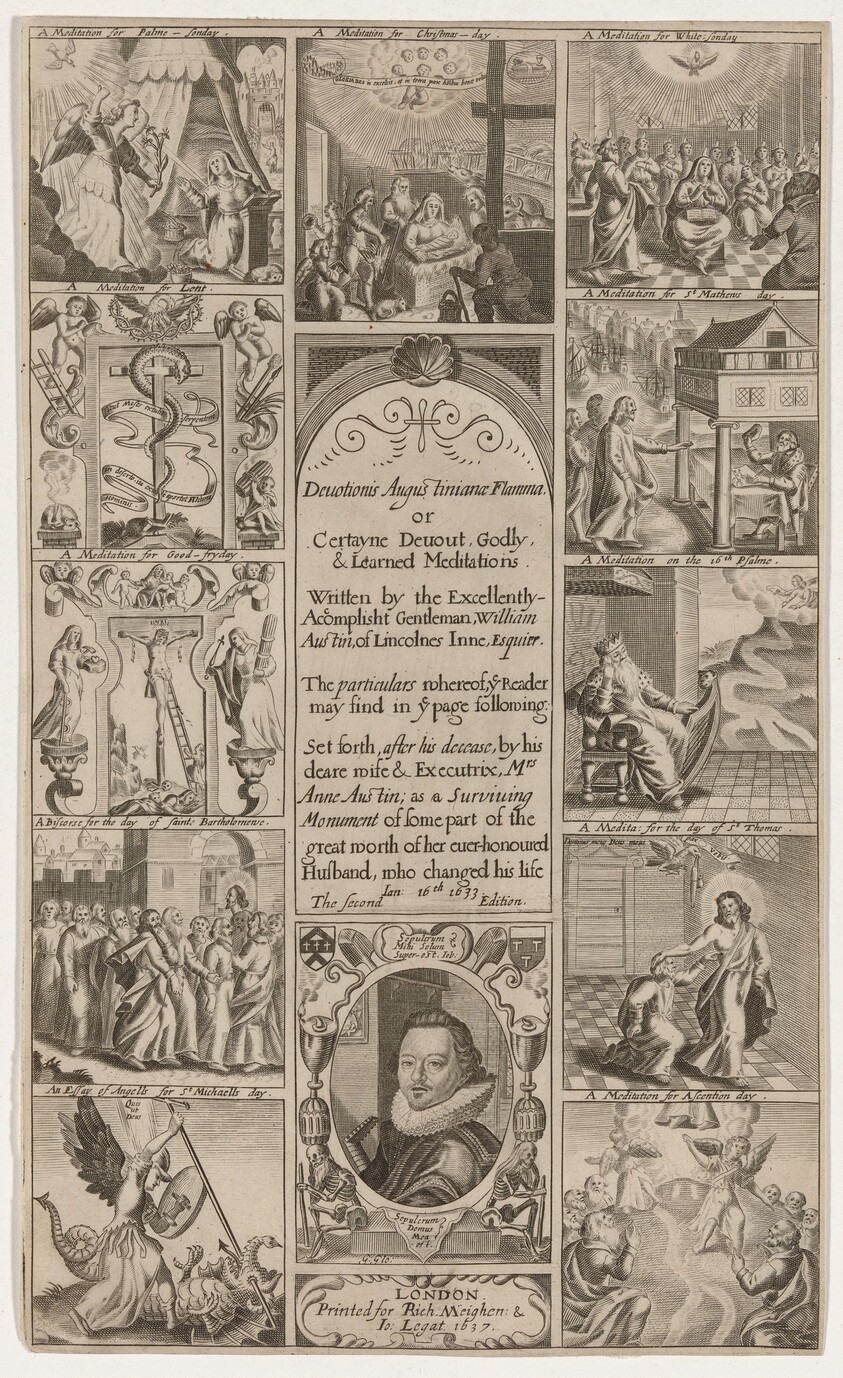 Title Page for Devotionis Augustinianae Flamma, by William Austin