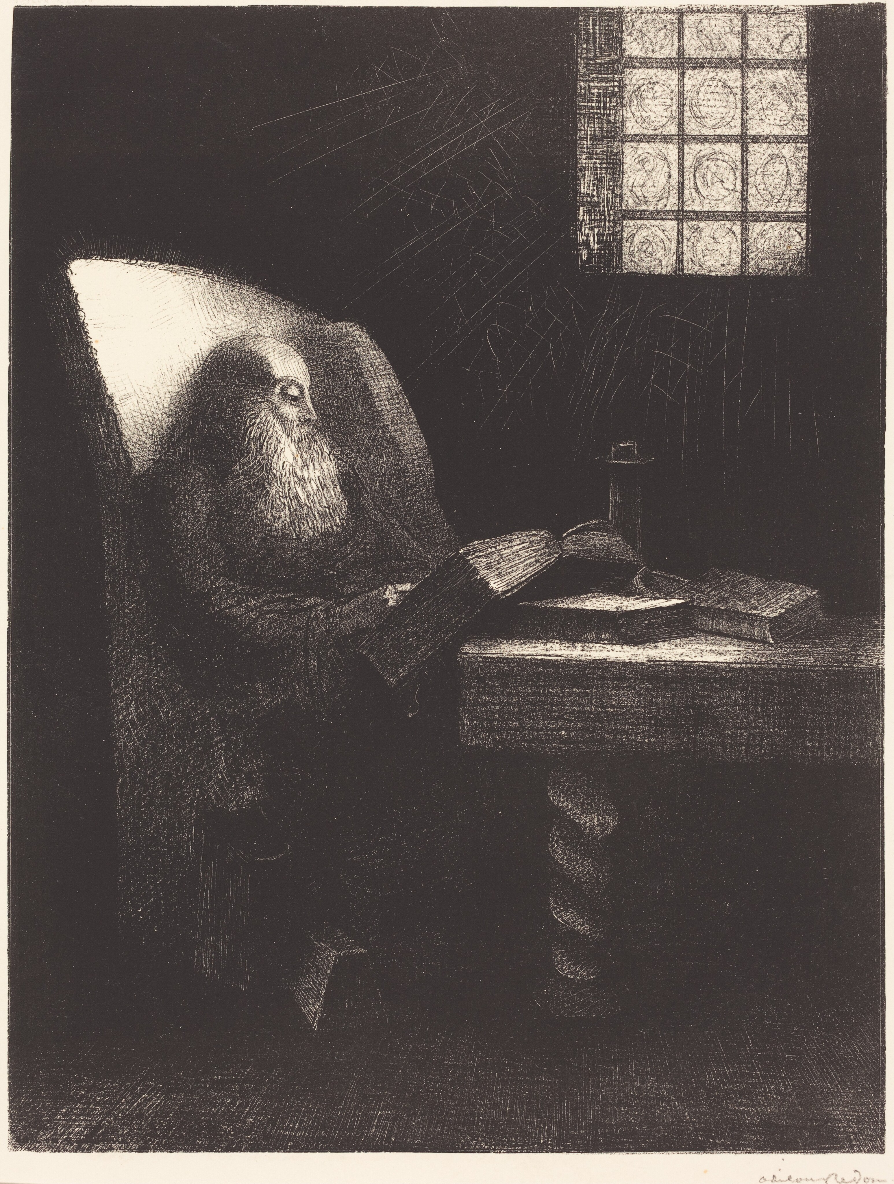 Le Liseur (The reader) by Odilon Redon