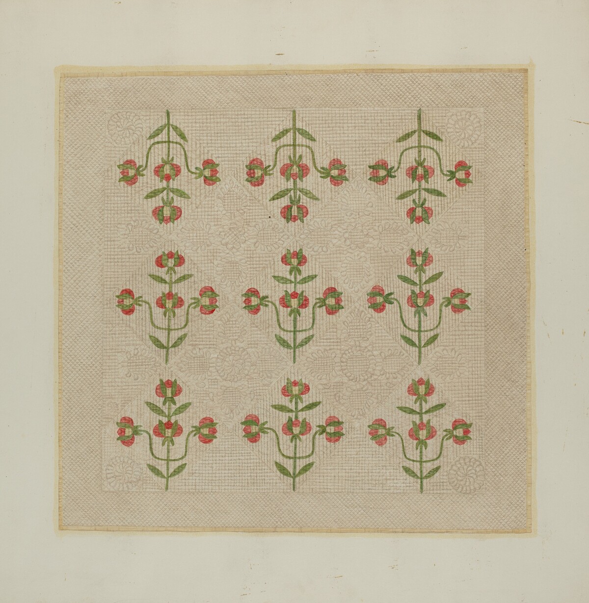 Quilt - Tulip Pattern