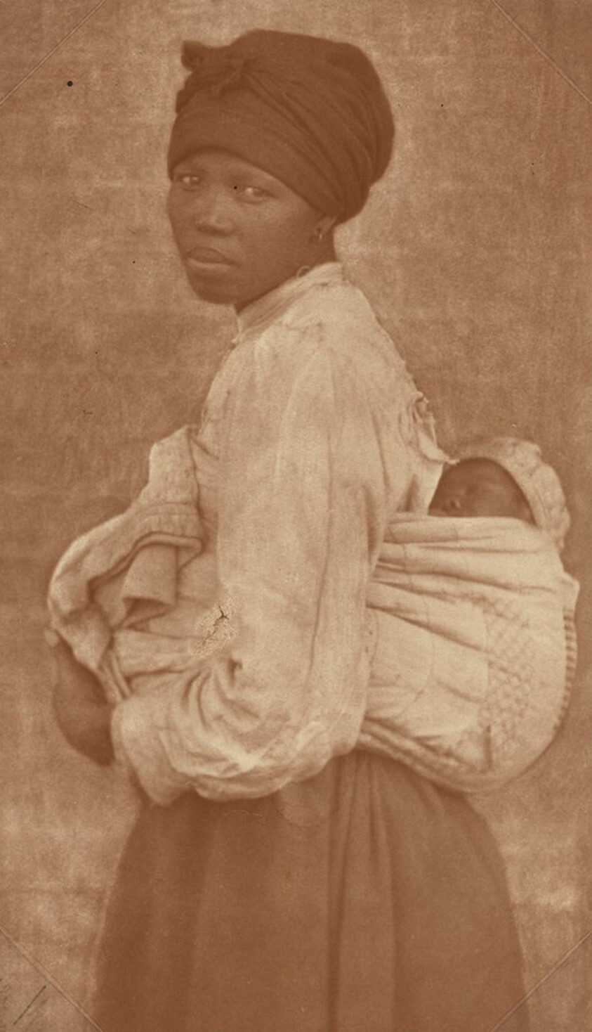 Portrait of Zulu Woman and Child