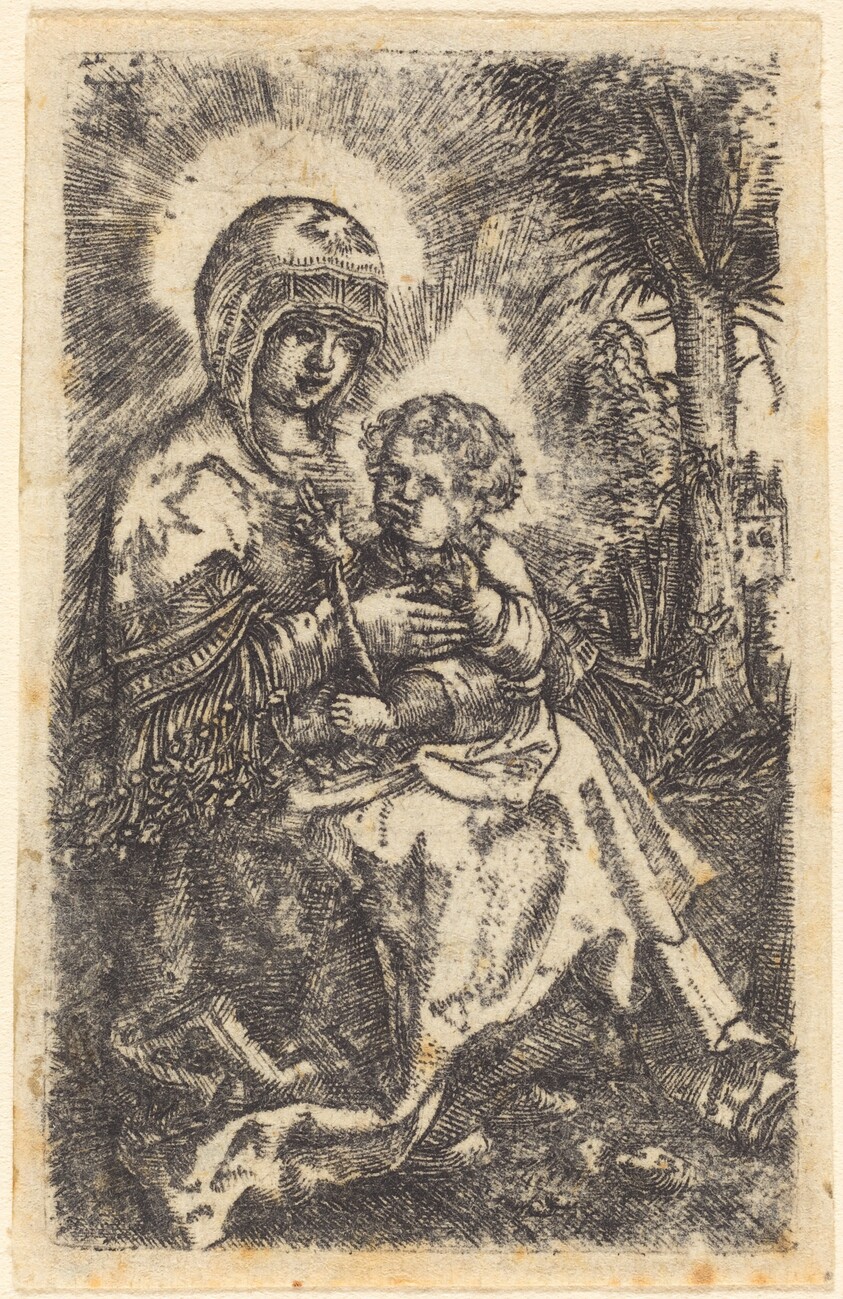 The Beautiful Virgin of Regensburg Seated in a Landscape