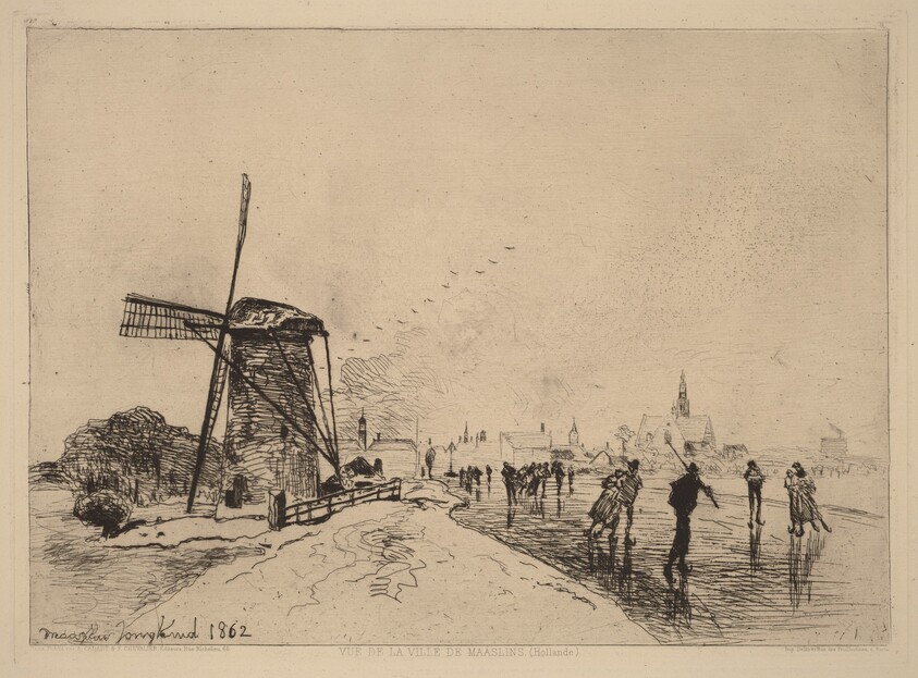 View of the Village of Maaslins (Vue de la ville de Maaslins (Hollande))