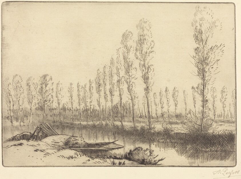 Poplars near Amiens (Pres d'Amiens, les tourbieres)