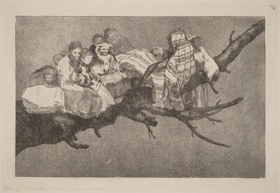 Disparate ridiculo (Ridiculous Folly), Francisco Goya, in or after 1816