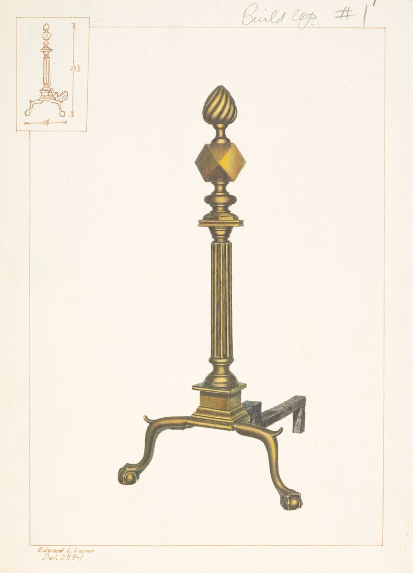 Brass Andirons
