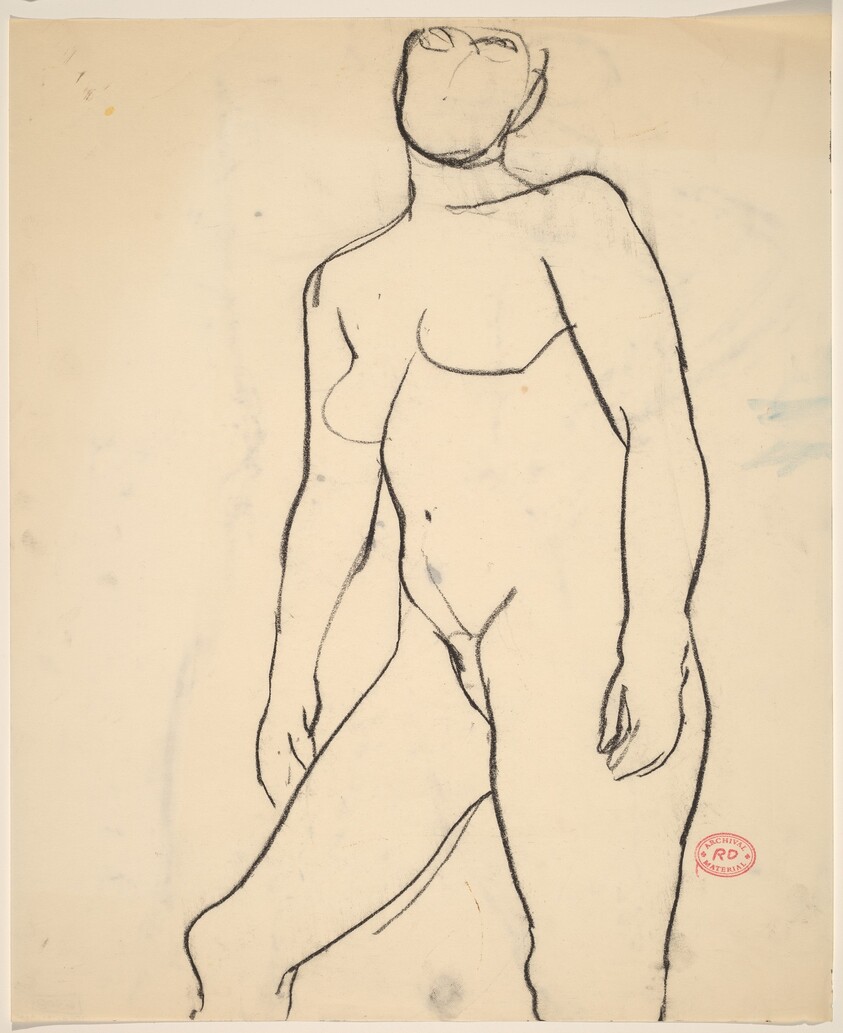 Untitled [standing female nude]