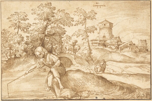 Landscape with a Boy Fishing
