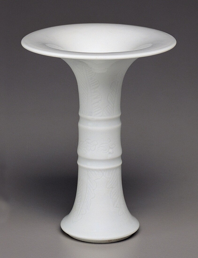 Small Beaker Vase in the Shape of an Archaic Bronze Gu