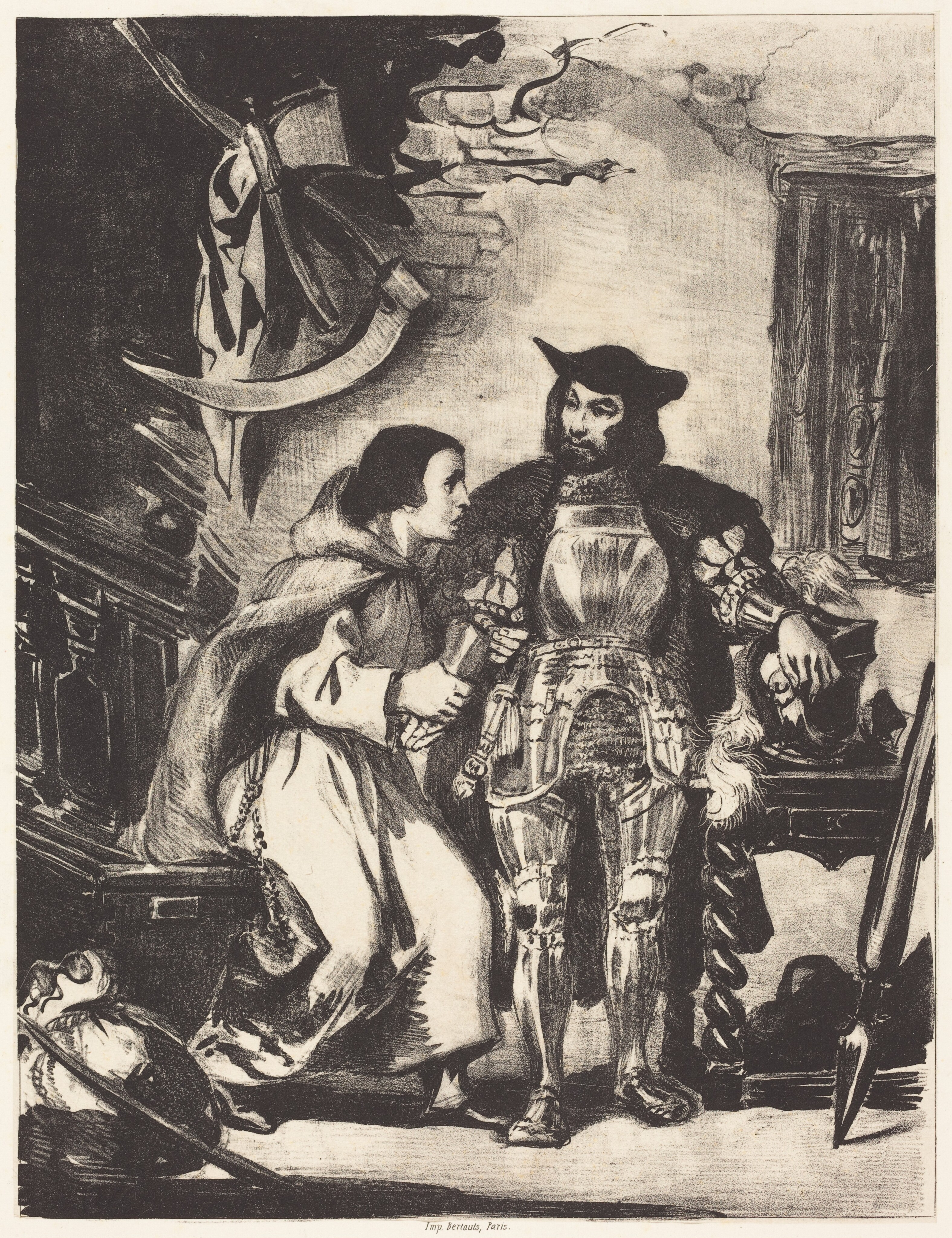 Tiger and Snake by Eugène Delacroix