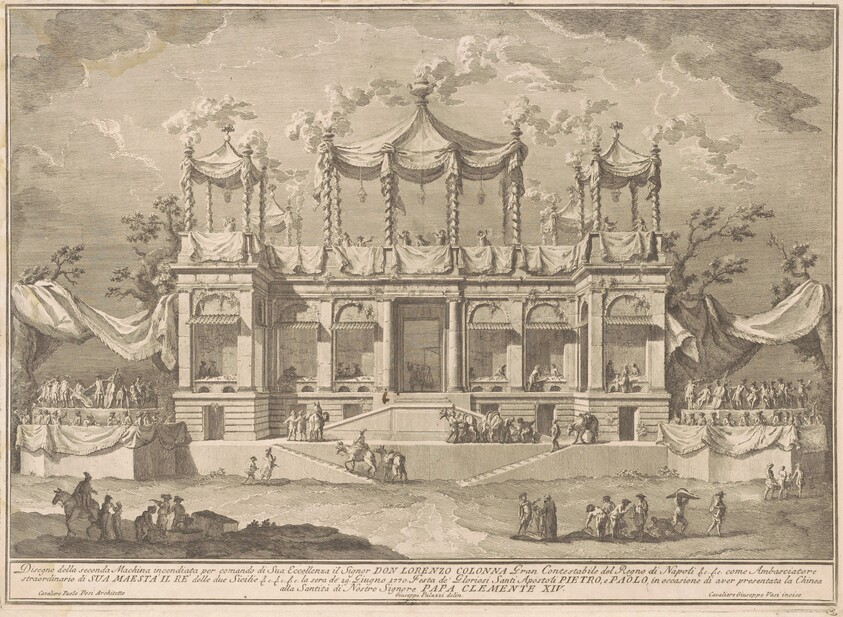The Seconda Macchina for the Chinea of 1770: The Fish Market Portico