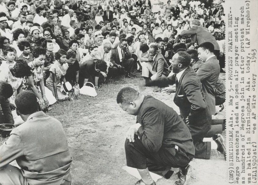 Title from caption on object: “Protest Prayer Meet”