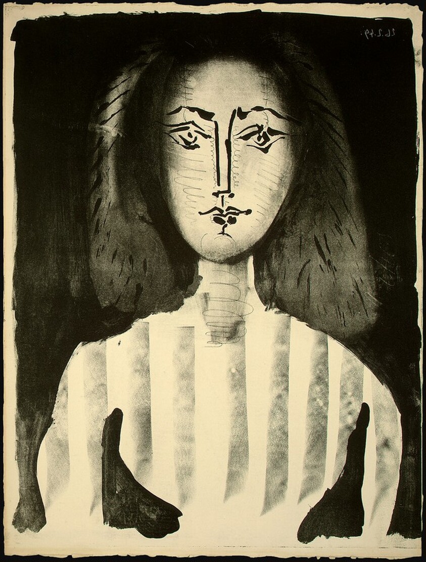 Young Woman in a Striped Blouse