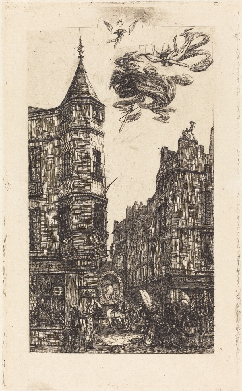 Tourelle, Rue de l'École de Médecine, 22, Paris (House with a Turret, No. 22, Street of the School of Medecine, Paris)