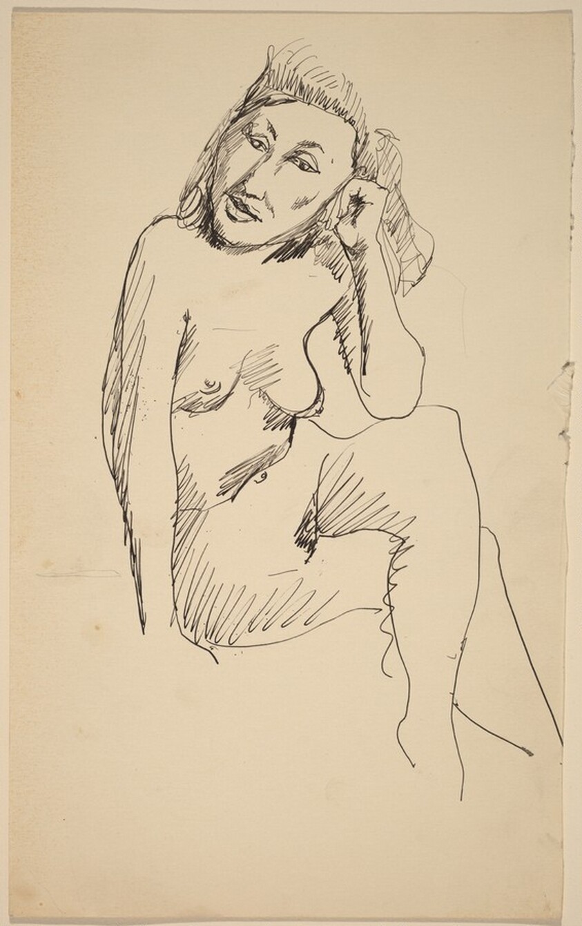 Seated Female Nude