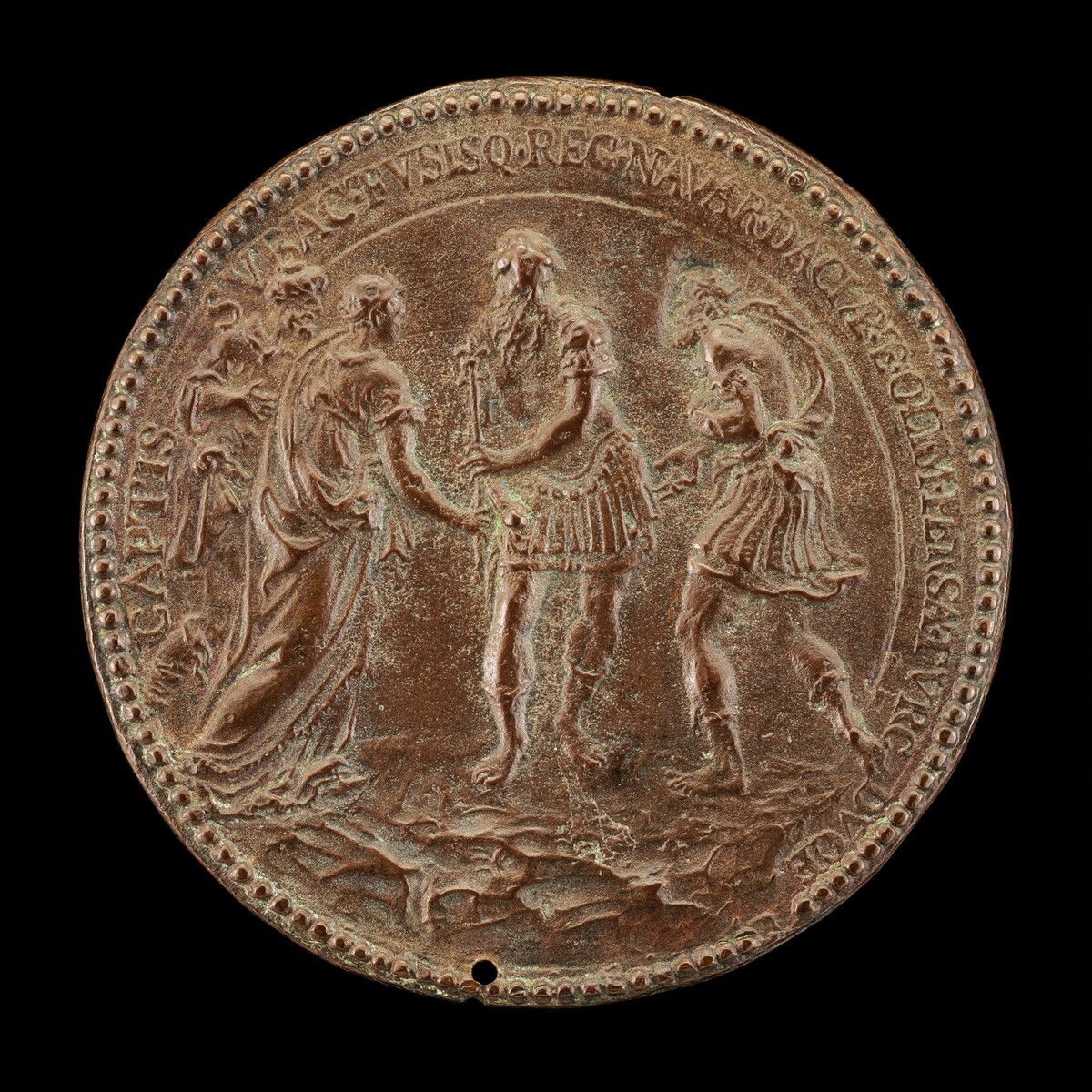 Castaldi in Armor with Other Figures [reverse]