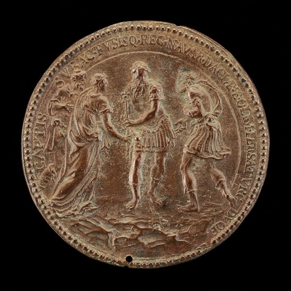 Castaldi in Armor with Other Figures [reverse]