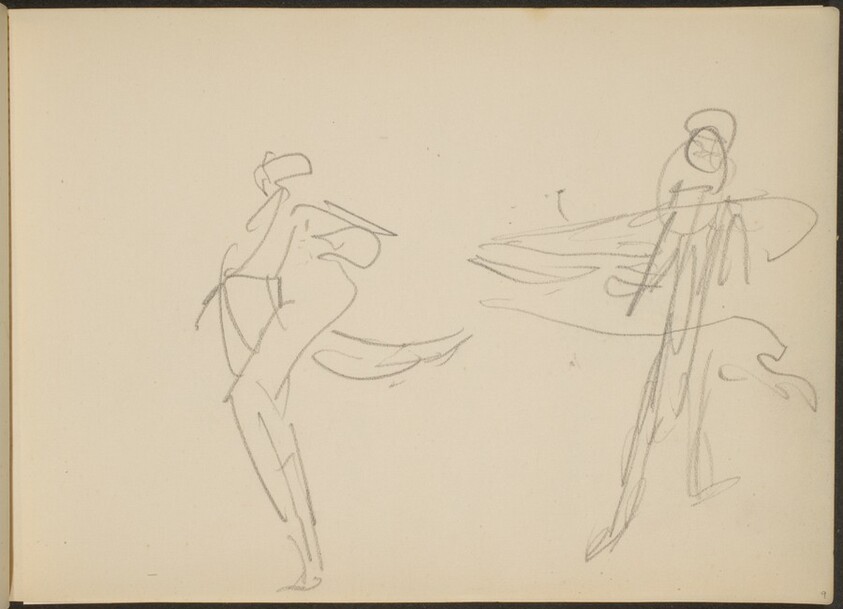flüchtige Skizze zweier Tanzender (Two Dancers) [p. 9]