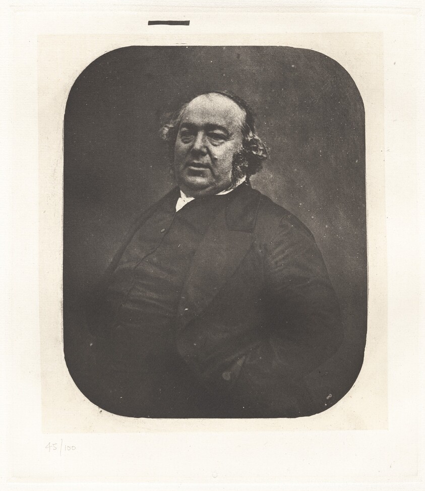 Planche IX – Portrait de Jules Janin, d'après Nadar  (Plate IX – Portrait of Jules Janin, by Nadar)