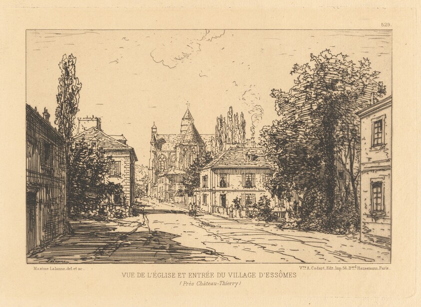 Vue d’Église et Entrée du Village d’Essômes